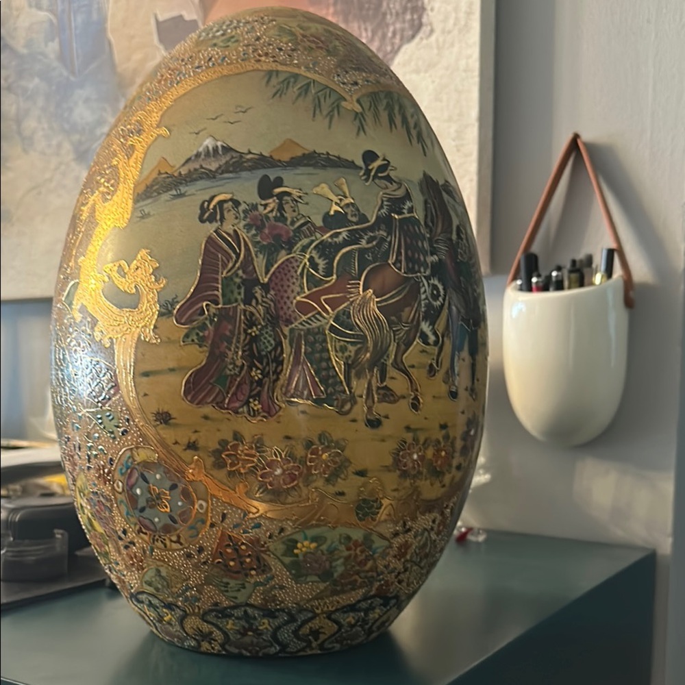 Decorative Asian-Inspired Vase - Picture 2 of 4
